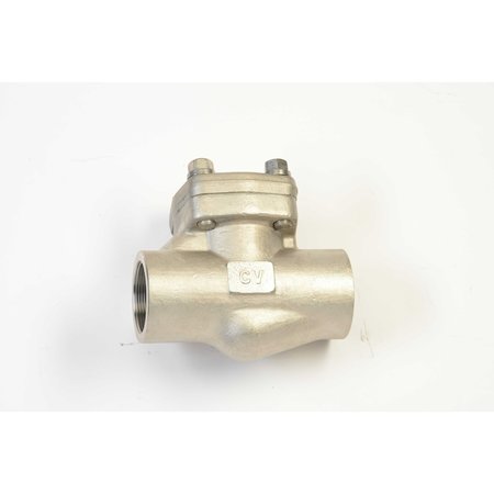 CHICAGO VALVES AND CONTROLS 1-1/2", Stainless Steel Class 800 Swing Check Valve, SW 486SW015